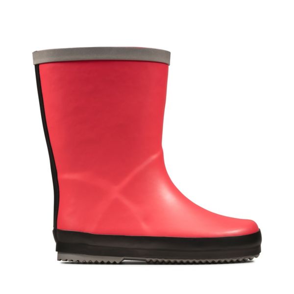 Clarks Girls Tarri Splash Kid Wellies Red | CA-415987